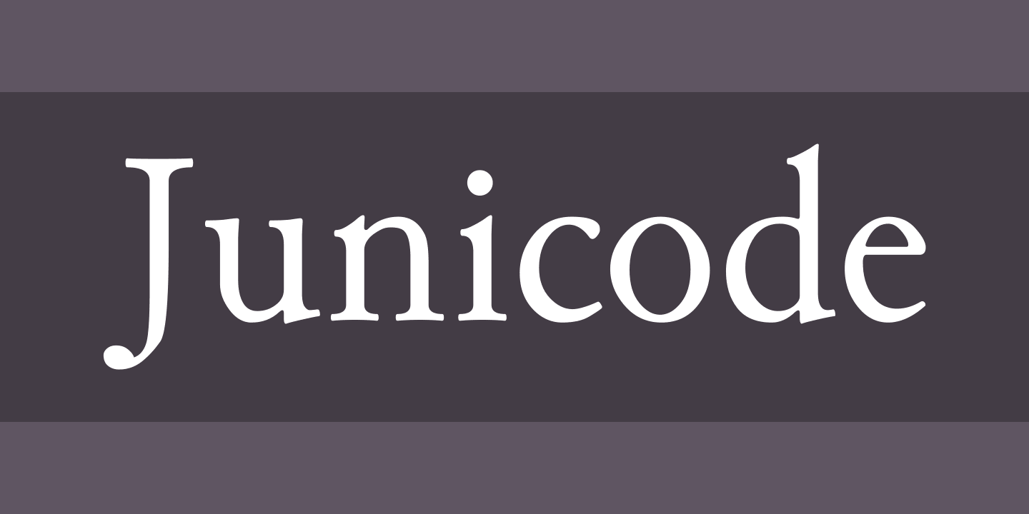 Junicode Font preview